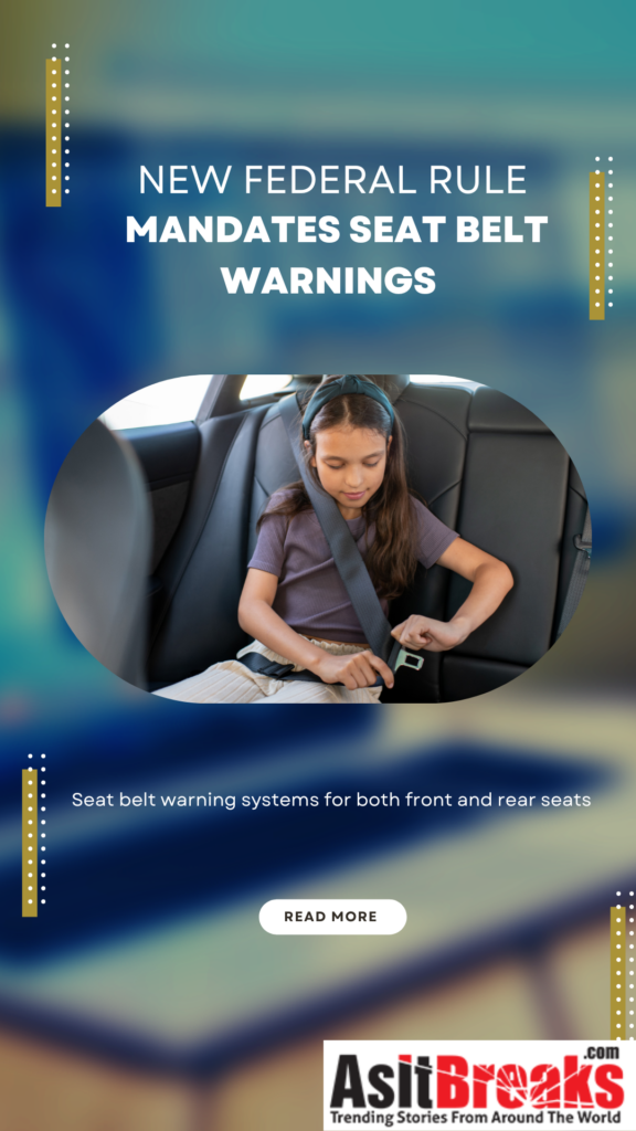 Seat belt warning systems for both front and rear seats